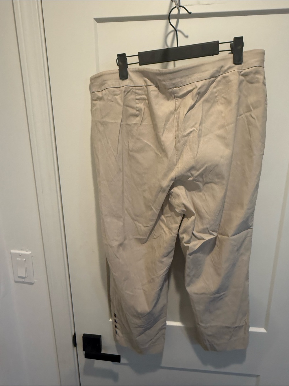 Beige Cropped Pants - Picture 4 of 5